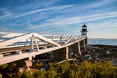 Wooden Walkway Leads to Marshall Point Lighthouse Tower